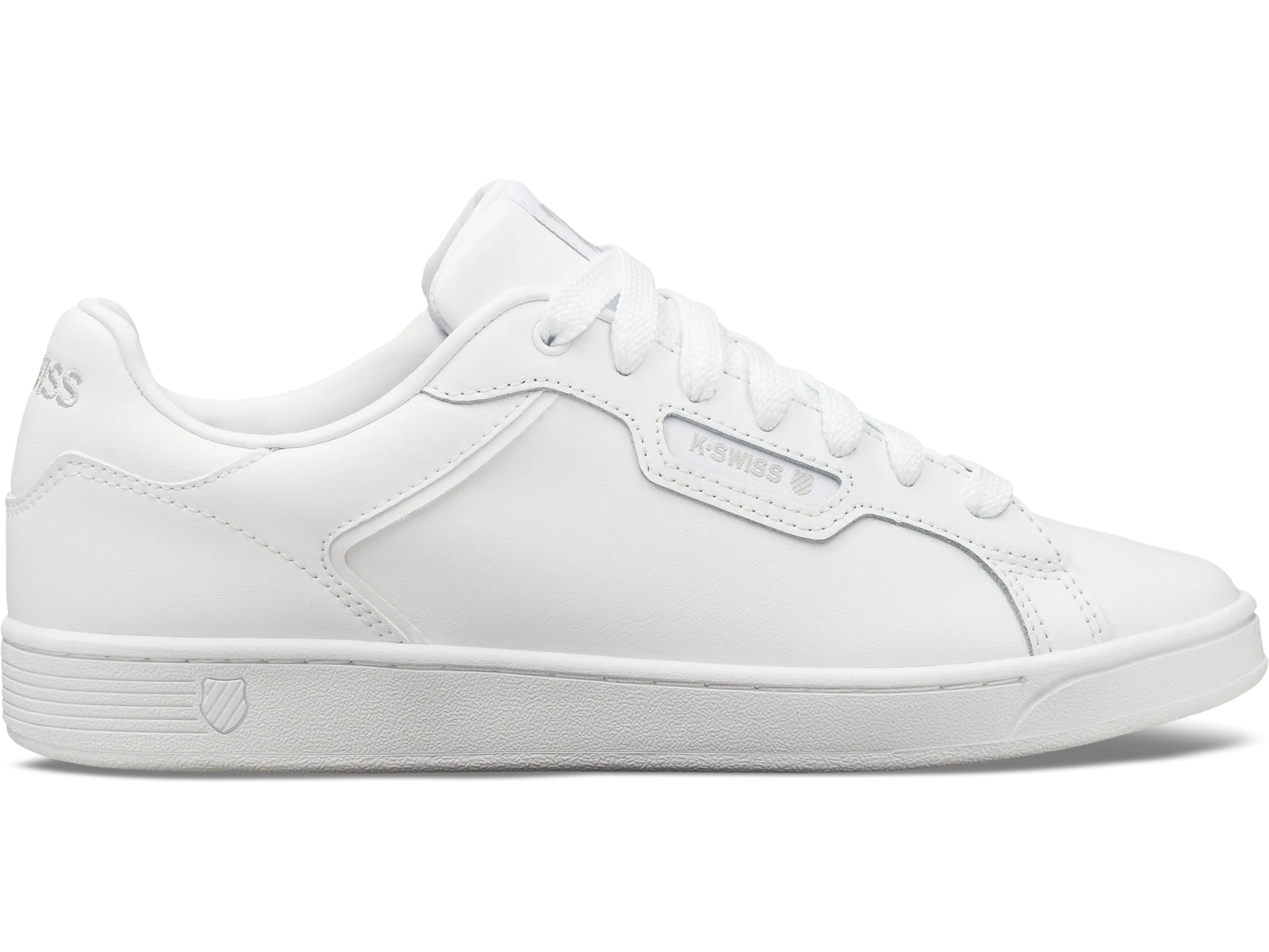 06347-141-M | MENS CLEAN COURT II CMF | WHITE/WHITE/GULL GRAY