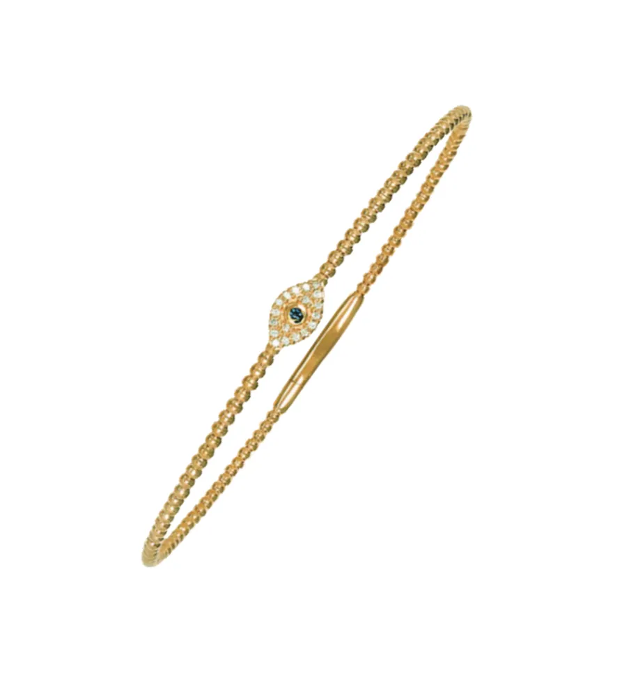 14k Flex Eye Bangle