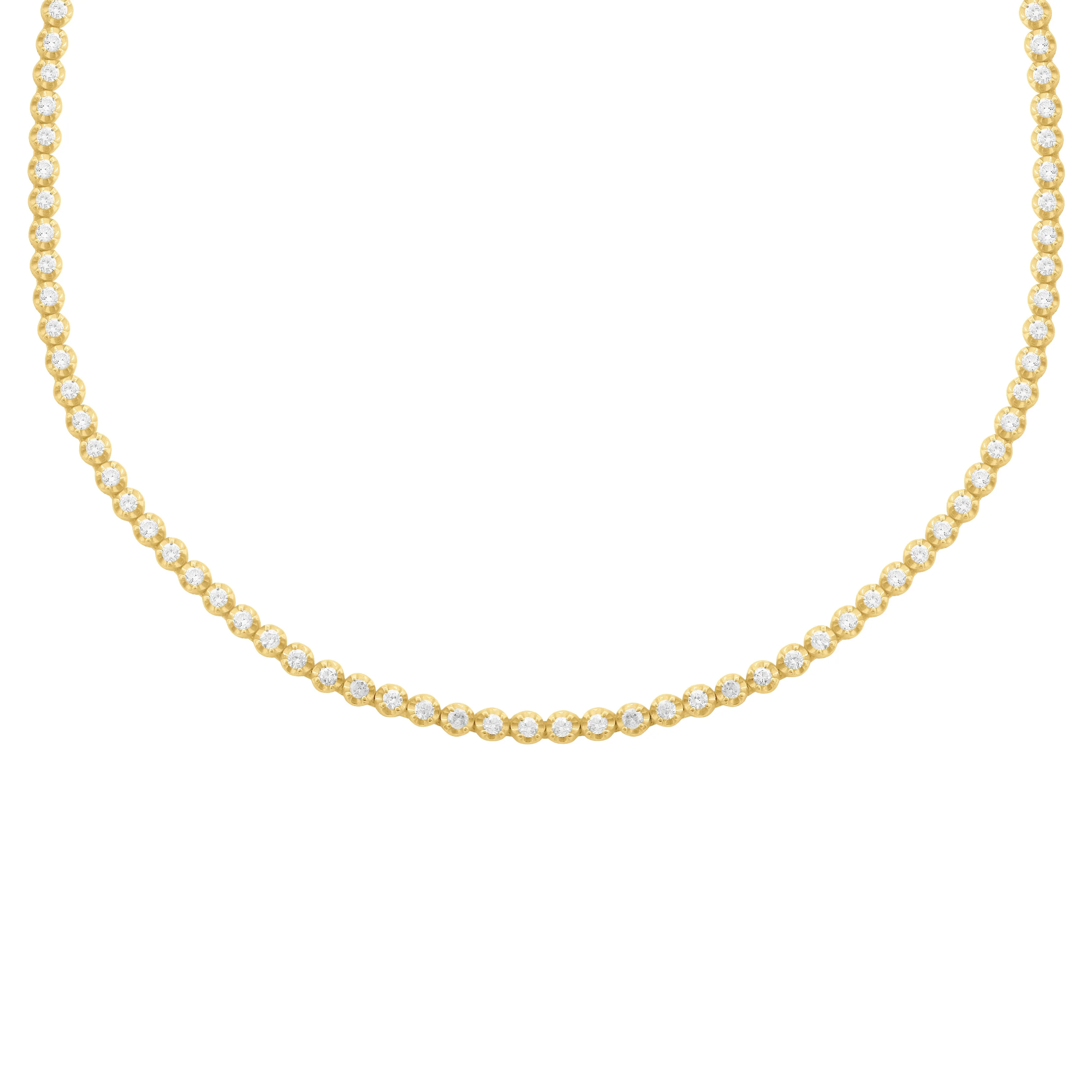 14K GOLD 2 CT DIAMOND ADDISON TENNIS CHOKER