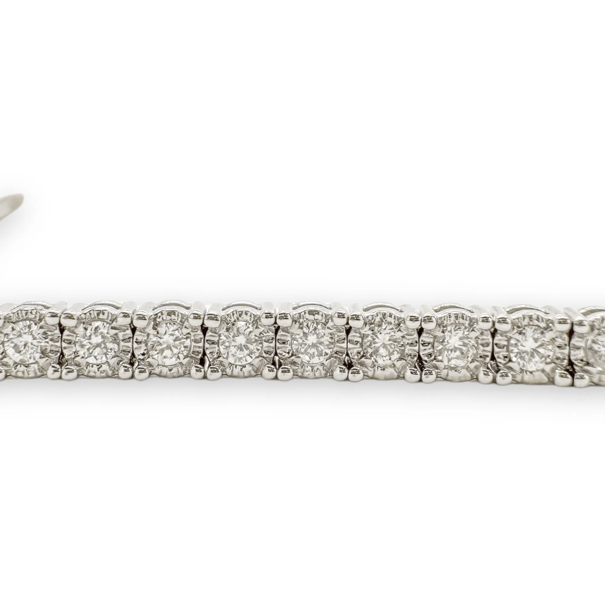 14K W Gold 1.23ctw Diamond Tennis Bracelet I1/H