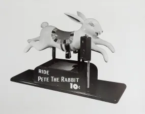 1950's Pete the Rabbit Kiddie Ride Photograph