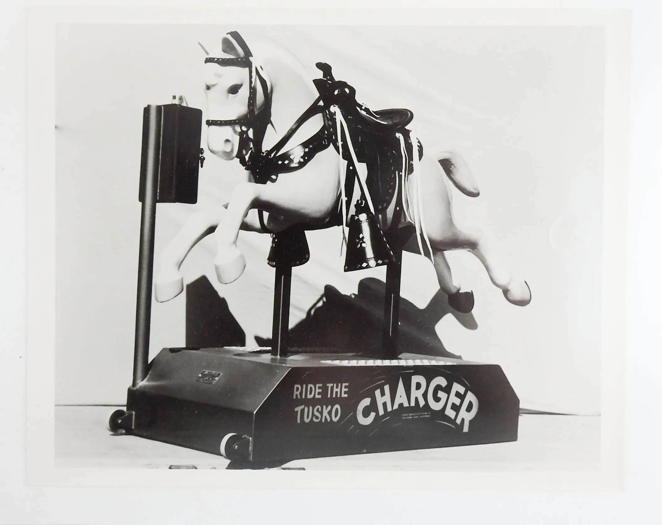 1950's Tusko Charger Kiddie Ride Photograph