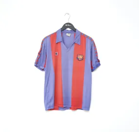 1982/89 BARCELONA Vintage Meyba Home Football Shirt (M/L) Maradona Lineker Era