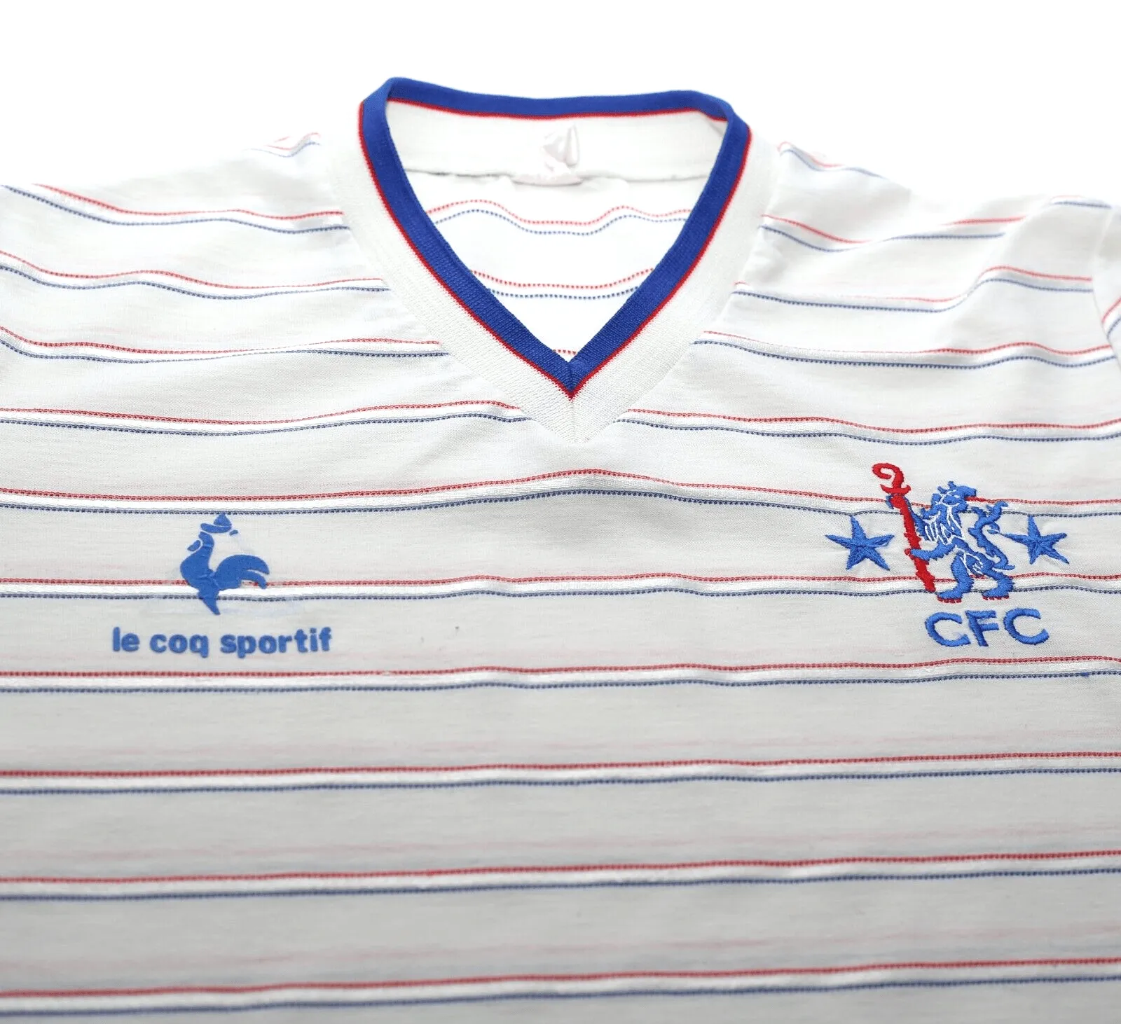 1984/85 CHELSEA Vintage le coq sportif Away Football Shirt Jersey (Y/XS)