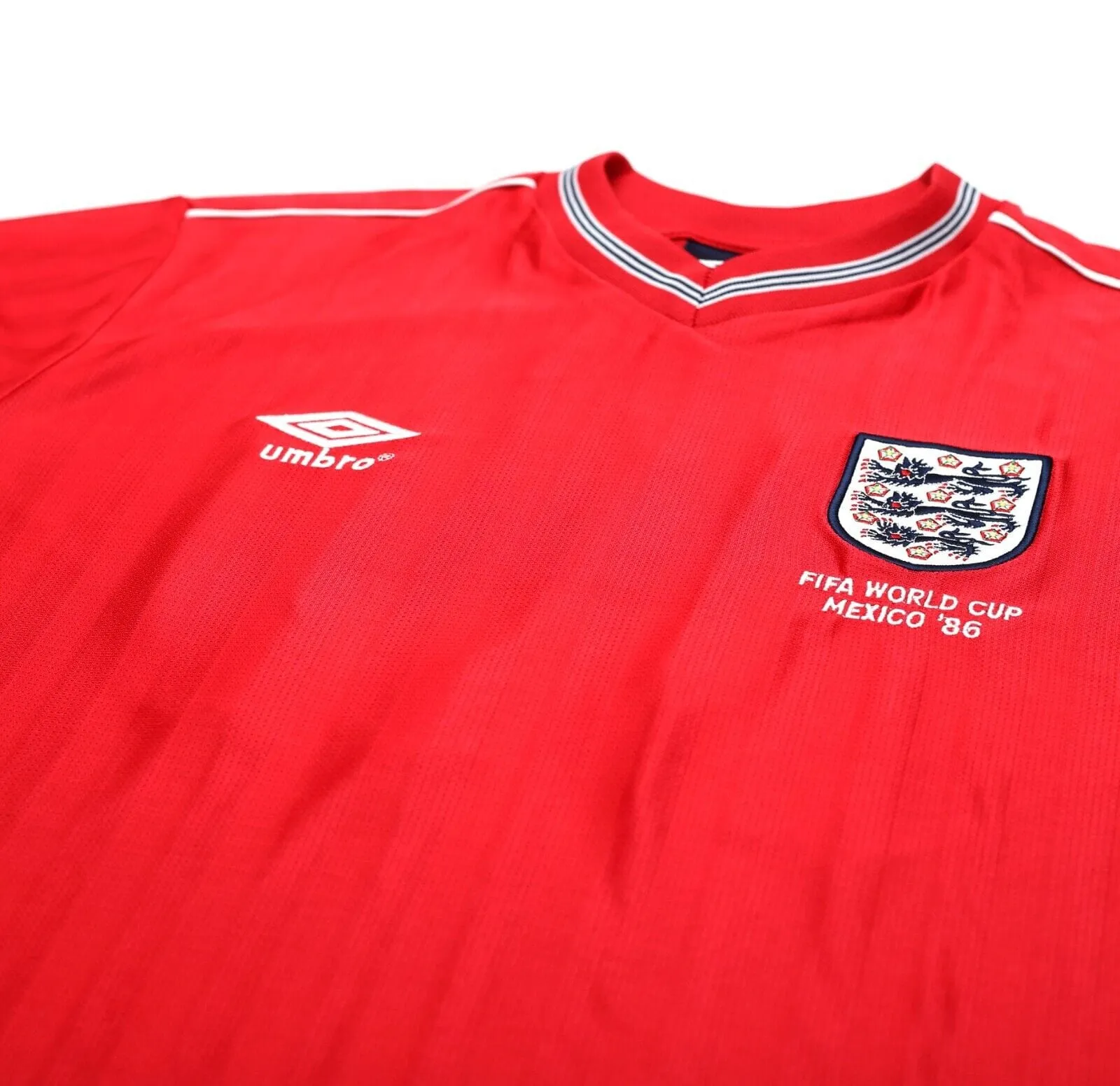 1986 LINEKER England #10 Retro Umbro Away Football Shirt (M) Mexico World Cup