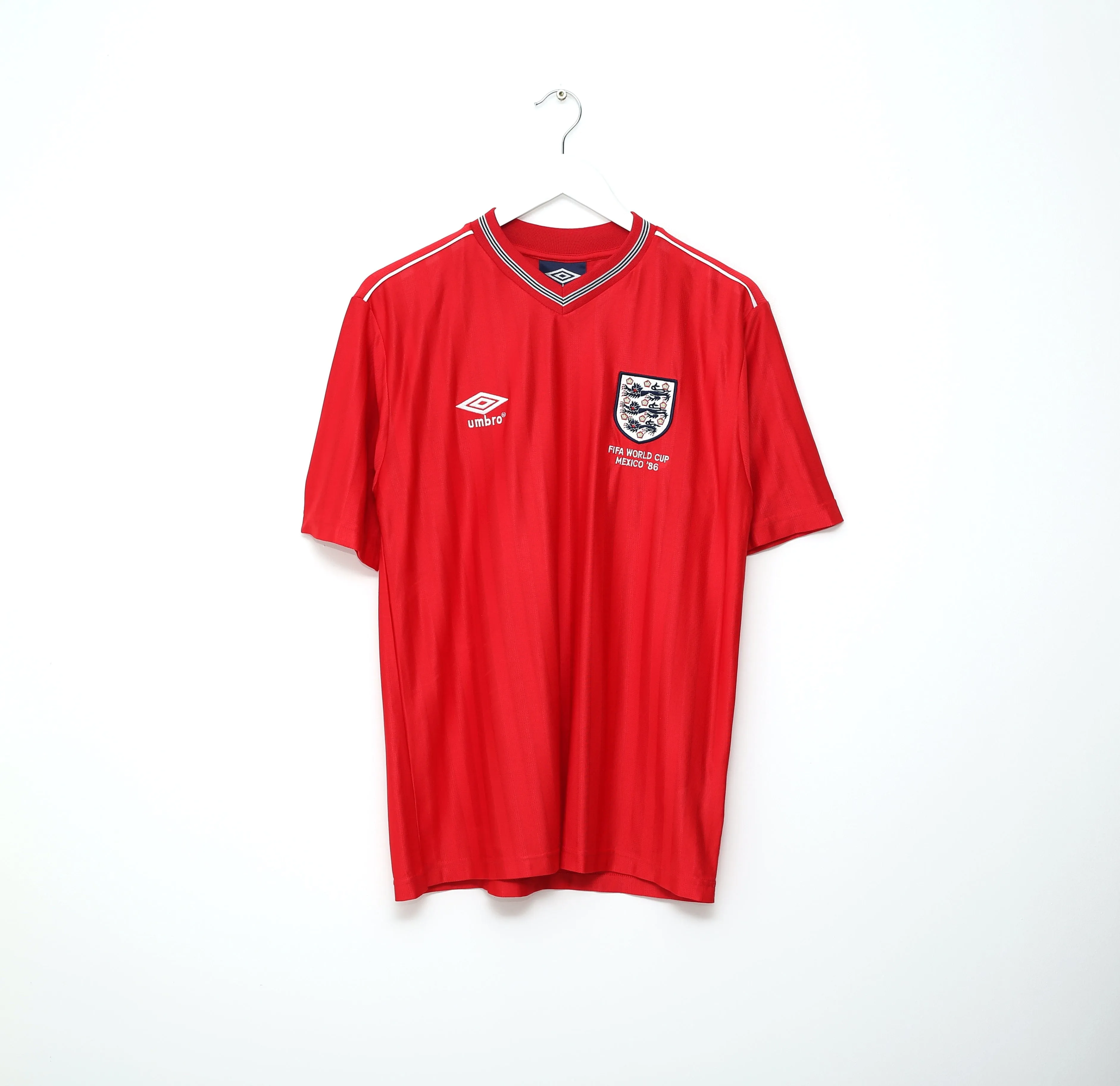 1986 LINEKER England #10 Retro Umbro Away Football Shirt (M) Mexico World Cup