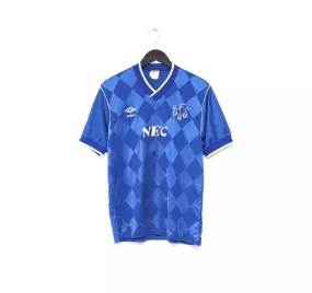 1986/89 EVERTON Vintage Umbro Home Football Shirt Jersey (M)