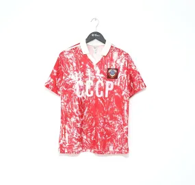 1989-91 SOVIET UNION Vintage adidas Home Football Shirt (M) CCCP