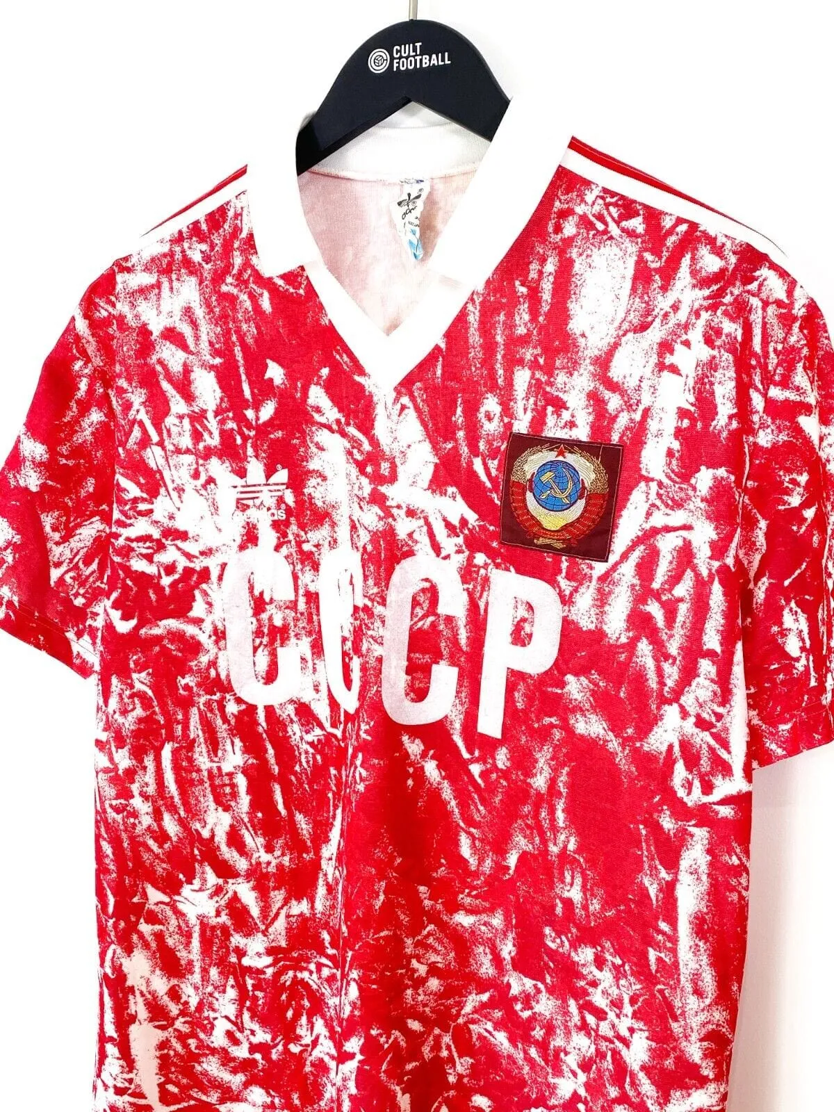 1989-91 SOVIET UNION Vintage adidas Home Football Shirt (M) CCCP