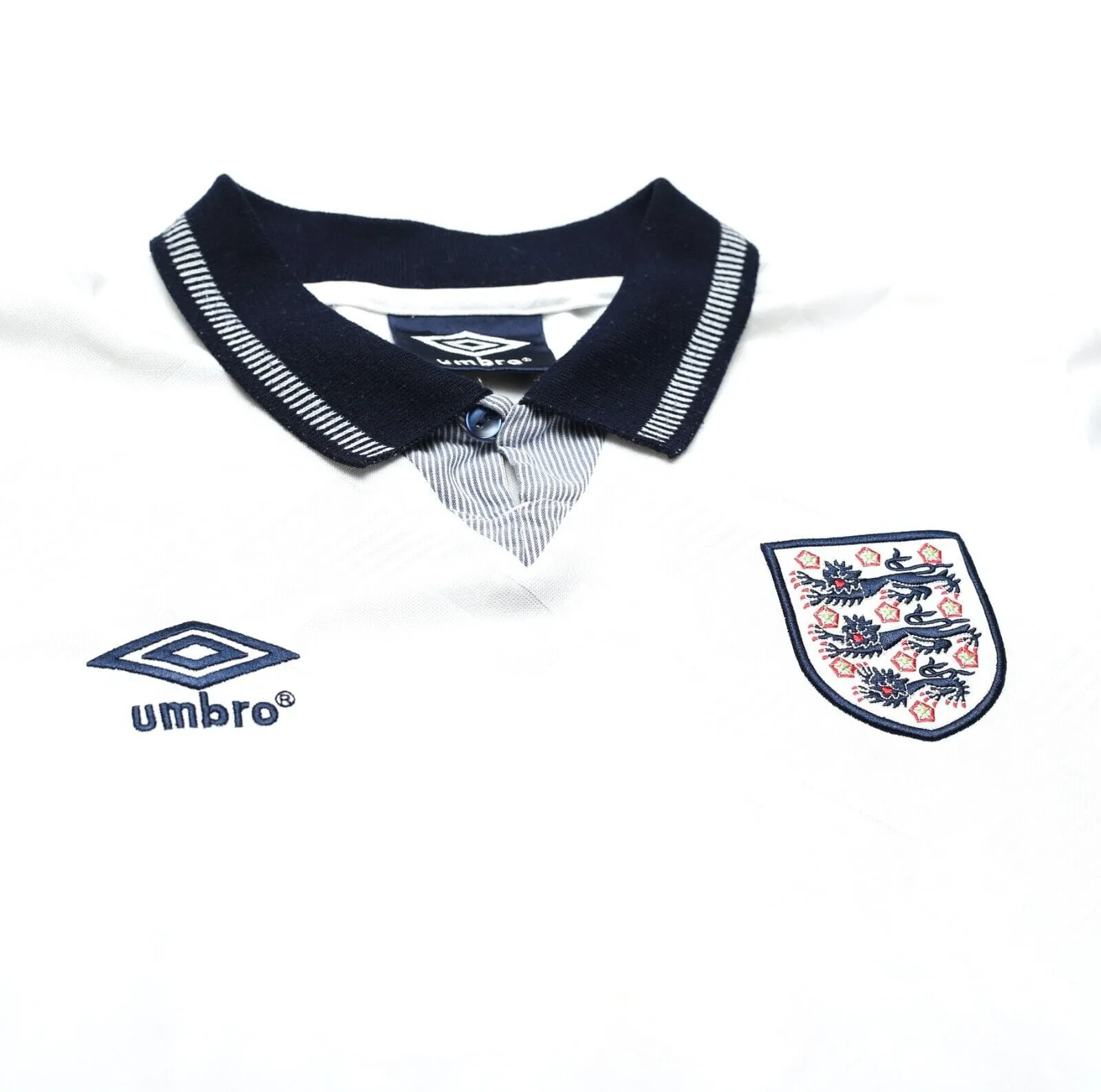 1990/92 GASCOIGNE #19 England Retro Umbro Home Football Shirt (S) Italia 90