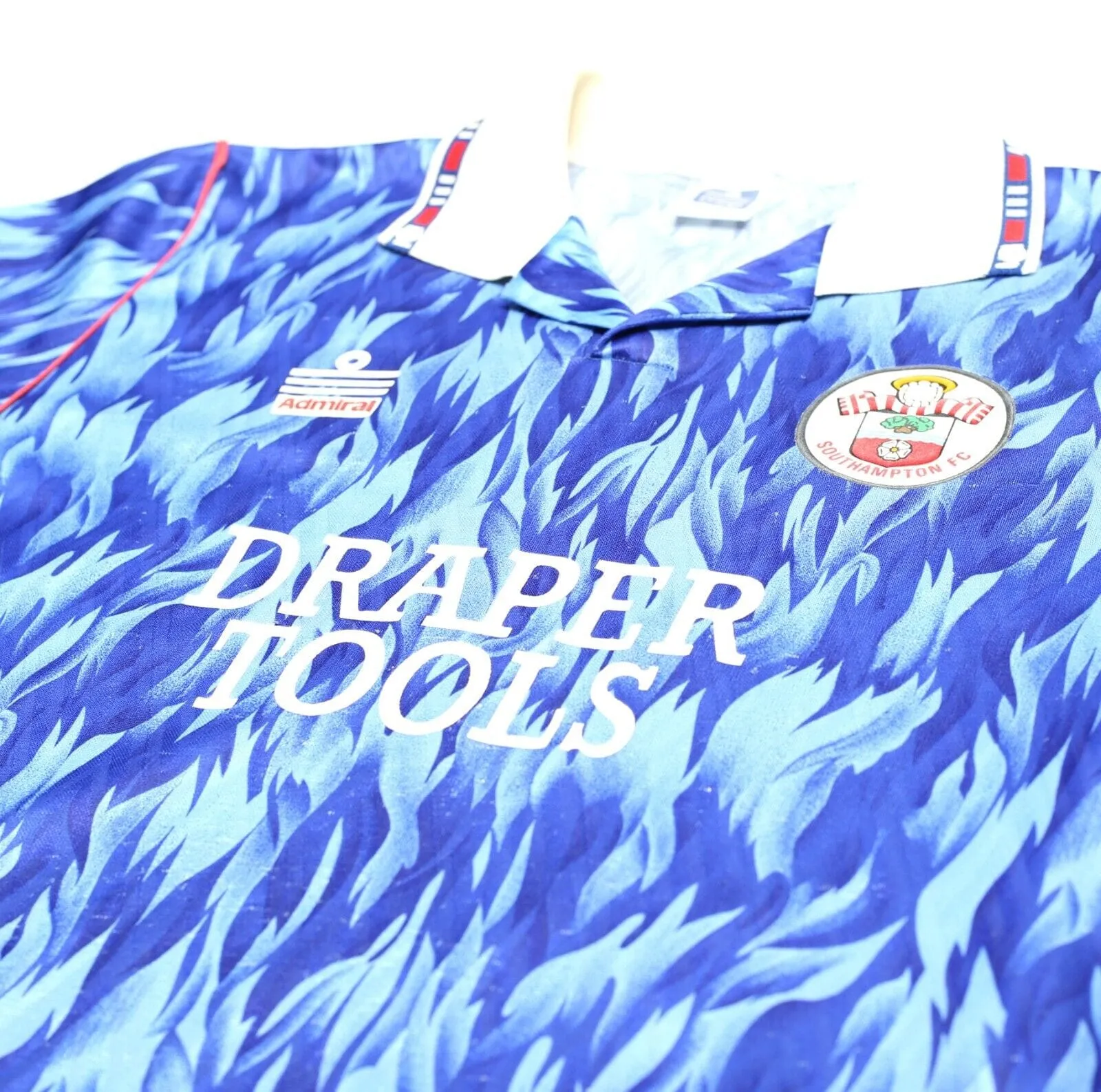 1991/92 SOUTHAMPTON Vintage Admiral Away Football Shirt (L) Shearer Le Tissier