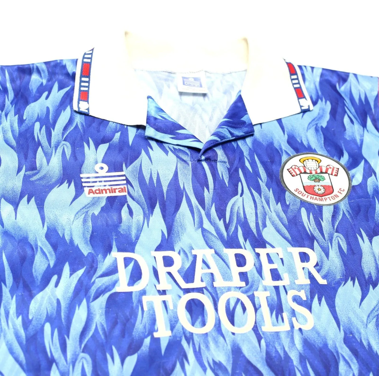 1991/92 SOUTHAMPTON Vintage Admiral Away Football Shirt (L) Shearer Le Tissier