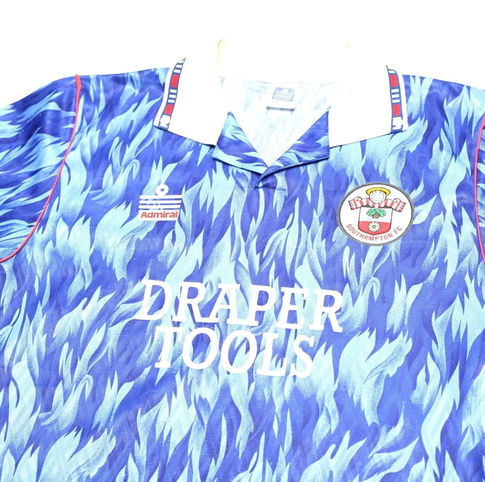 1991/92 SOUTHAMPTON Vintage Admiral Away Football Shirt (L) Shearer Le Tissier