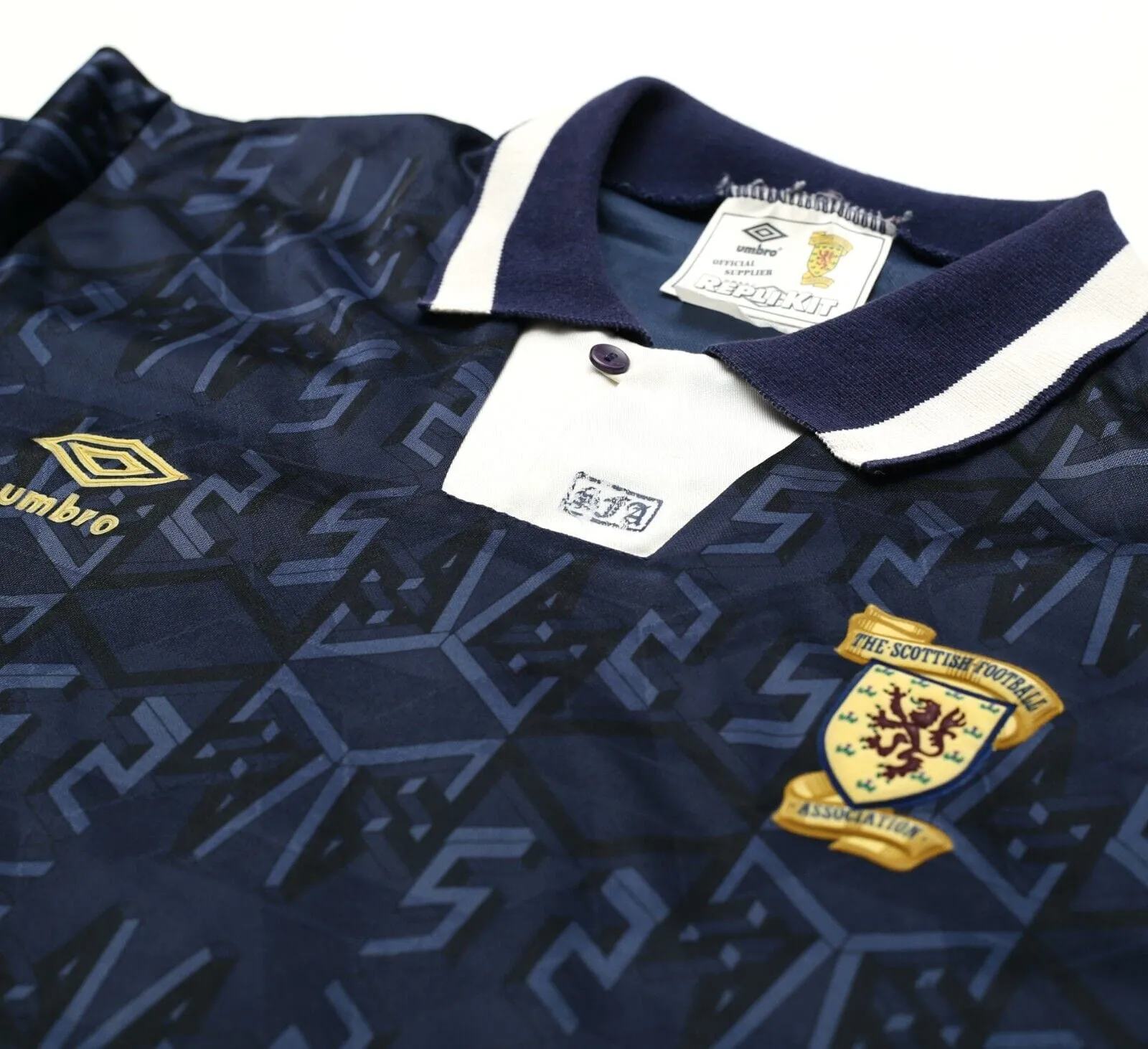 1992/93 SCOTLAND Vintage Umbro Home Football Shirt Jersey (M)