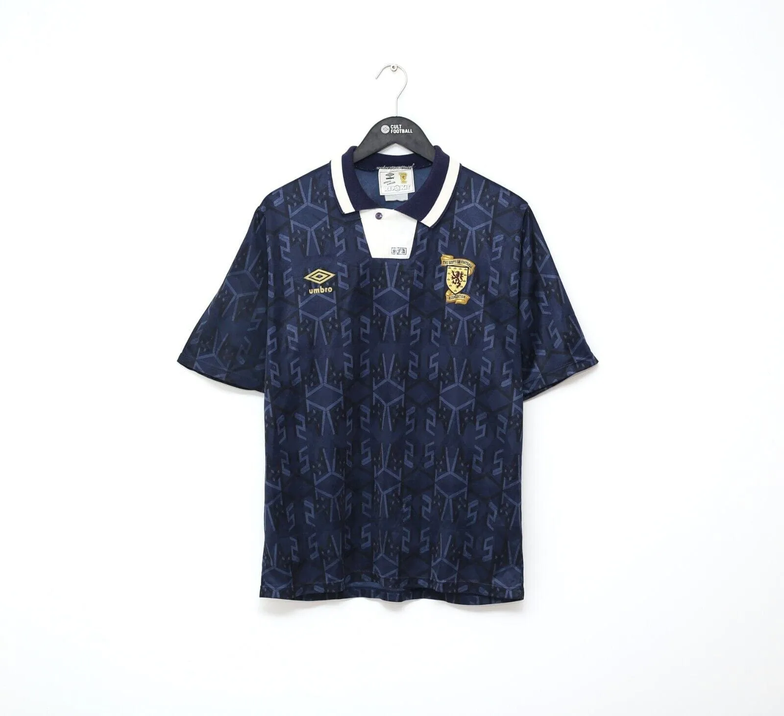 1992/93 SCOTLAND Vintage Umbro Home Football Shirt Jersey (M)