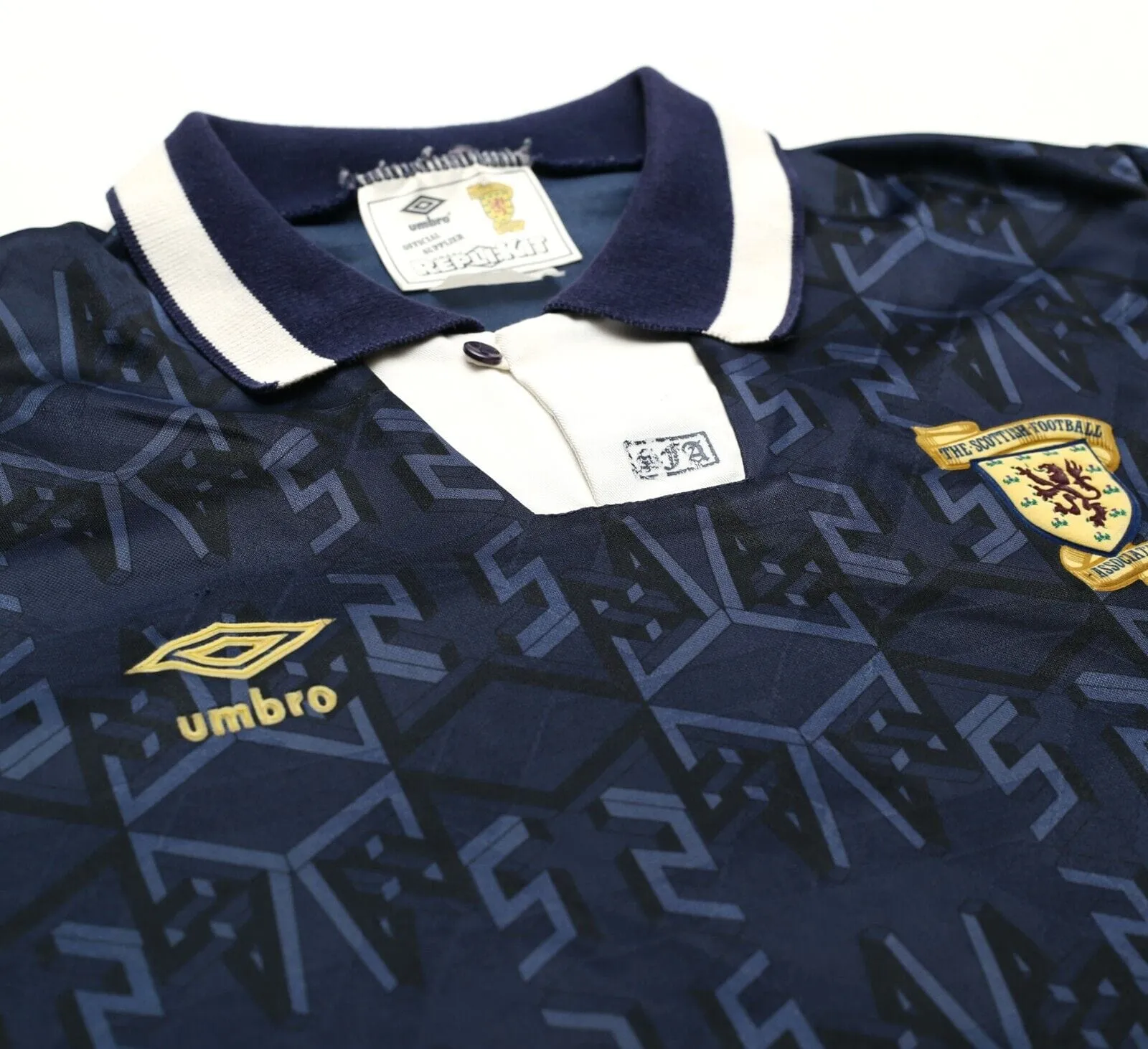 1992/93 SCOTLAND Vintage Umbro Home Football Shirt Jersey (M)