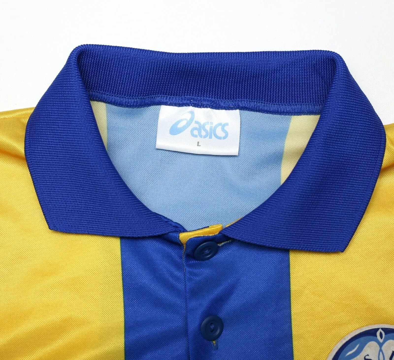 1993/95 LEEDS UNITED Vintage Asics Away Football Shirt Jersey (L)