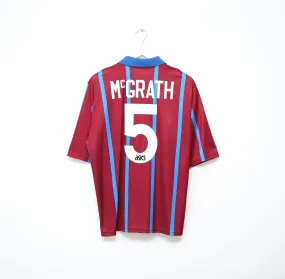 1993/95 McGRATH #5 Aston Villa Vintage Asics Home Football Shirt (L)