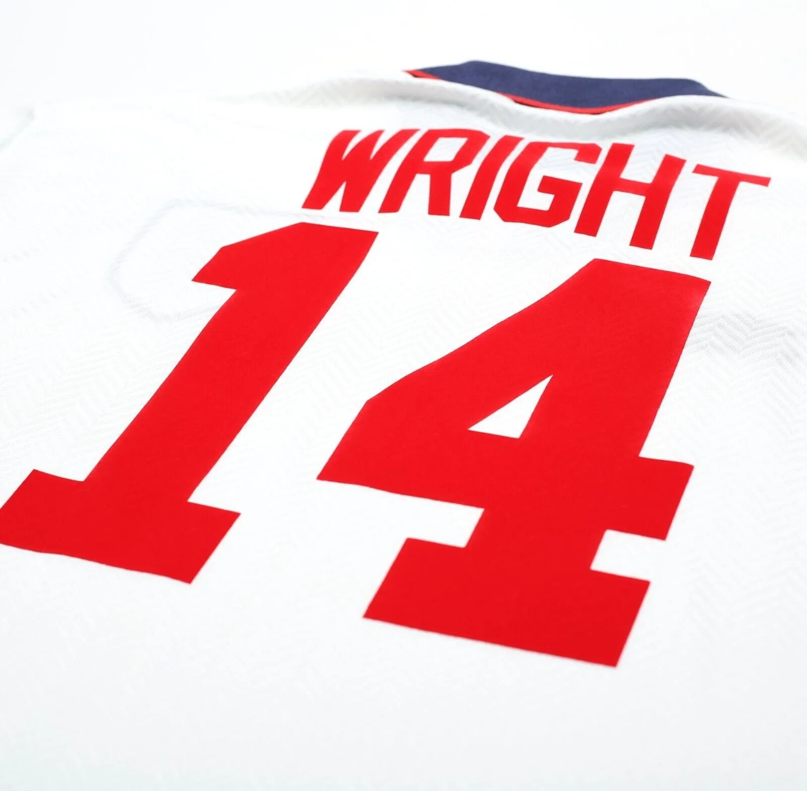 1993/95 WRIGHT #14 England Vintage Umbro Home Football Shirt (M) US Cup 93