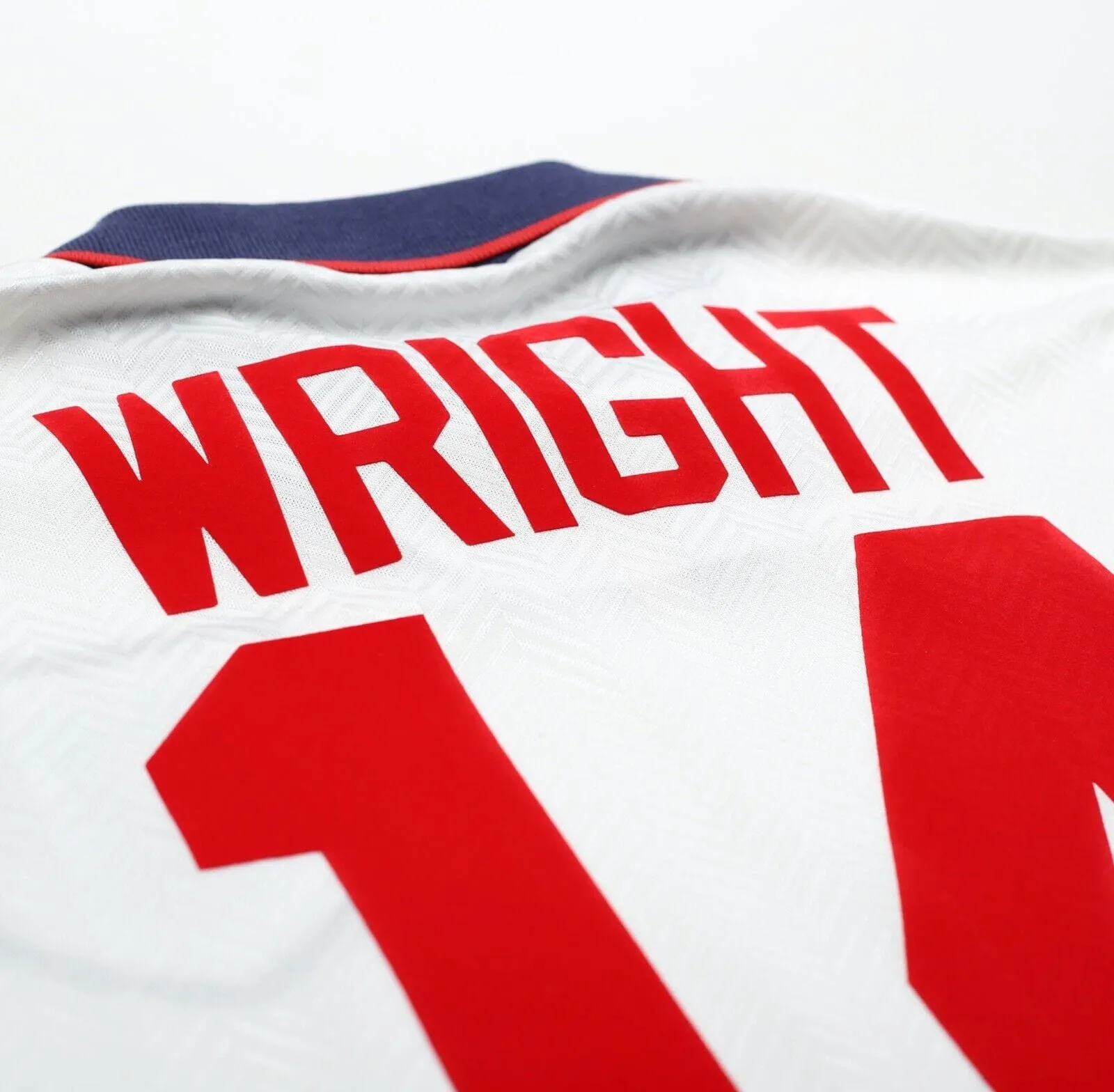 1993/95 WRIGHT #14 England Vintage Umbro Home Football Shirt (M) US Cup 93