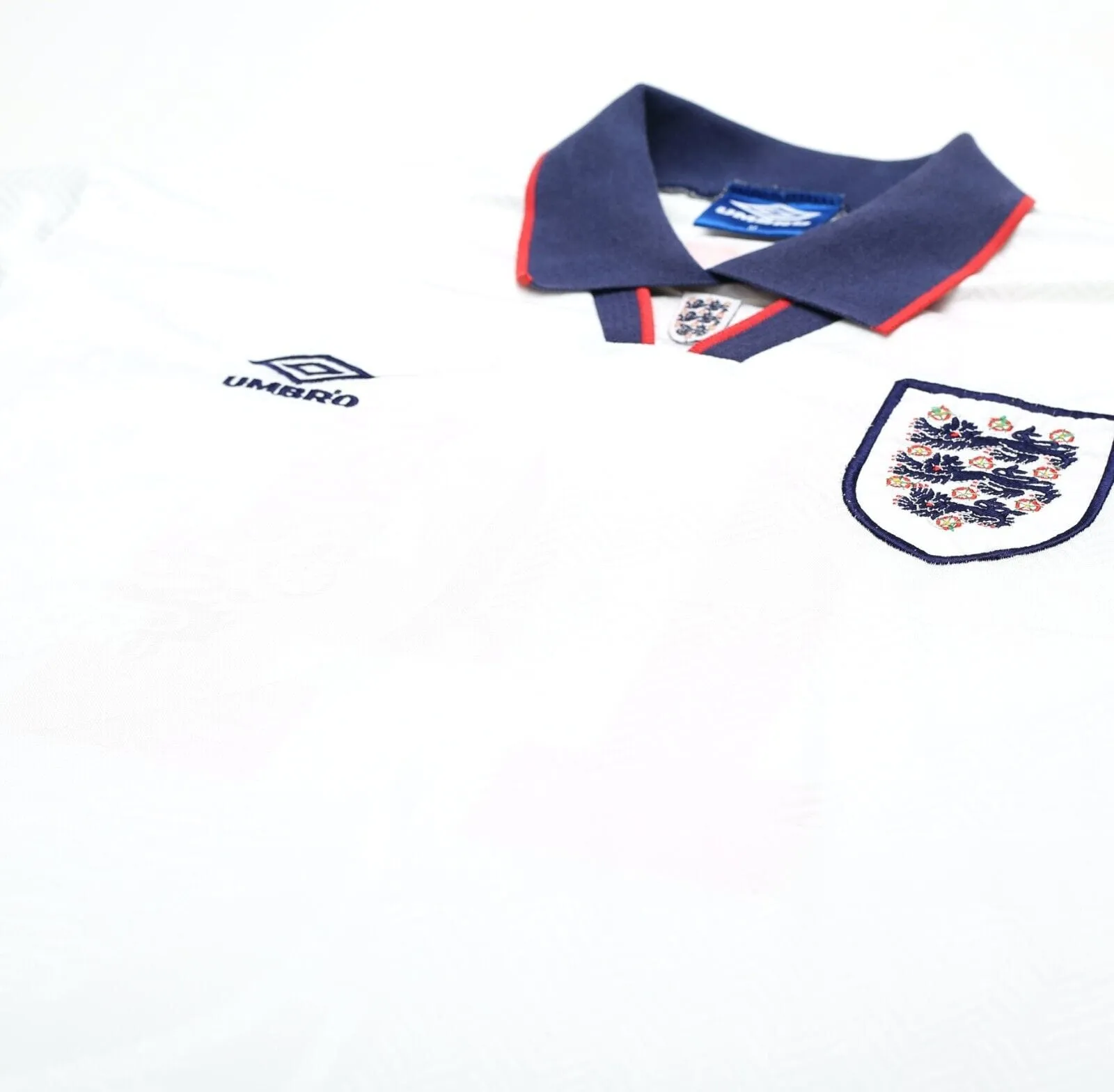 1993/95 WRIGHT #14 England Vintage Umbro Home Football Shirt (M) US Cup 93