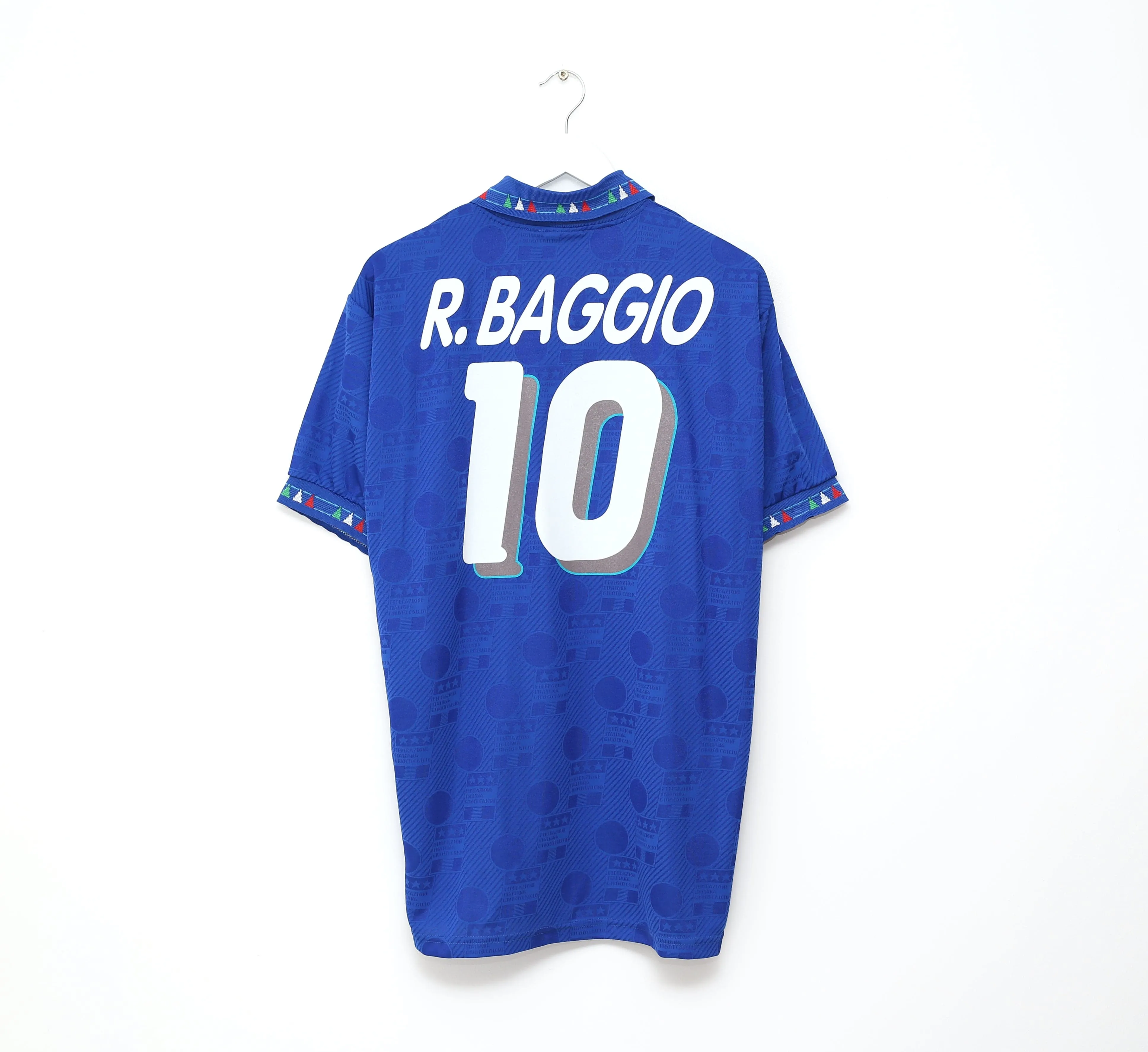 1994 BAGGIO #10 Italy Vintage Diadora Home Football Shirt Jersey (XL)