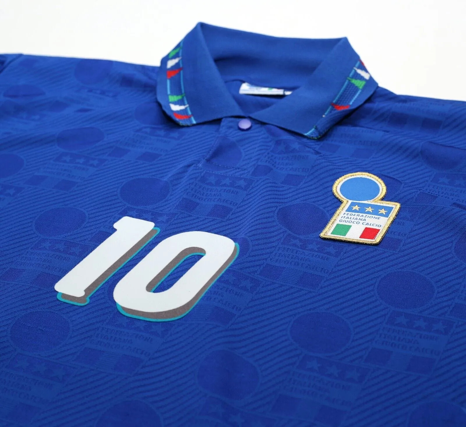 1994 BAGGIO #10 Italy Vintage Diadora Home Football Shirt Jersey (XL)