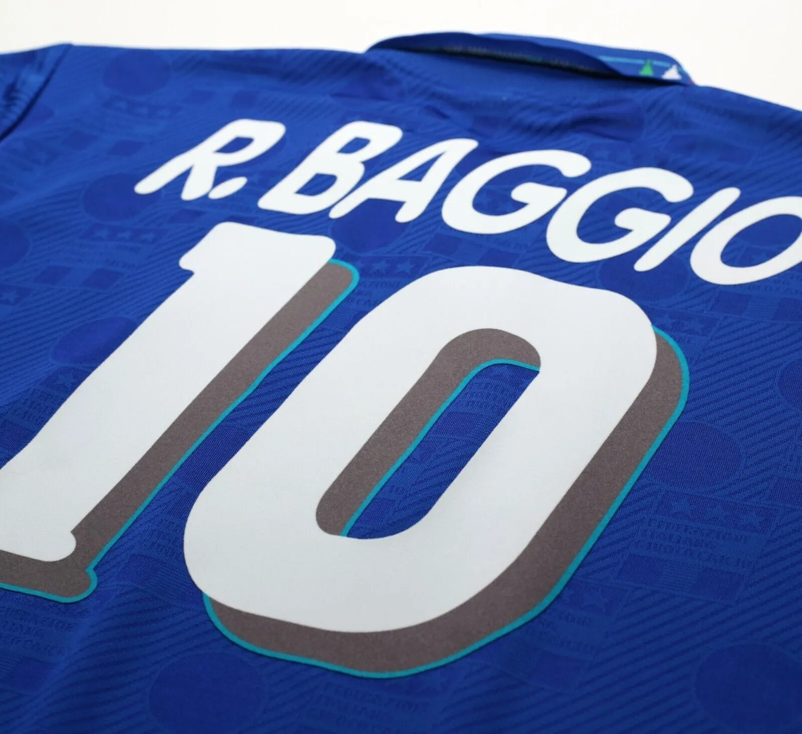 1994 BAGGIO #10 Italy Vintage Diadora Home Football Shirt Jersey (XL)