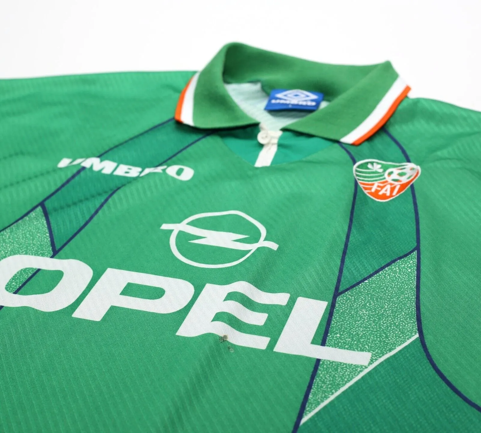 1994/95 IRELAND Vintage Umbro Home Football Shirt Jersey (L)