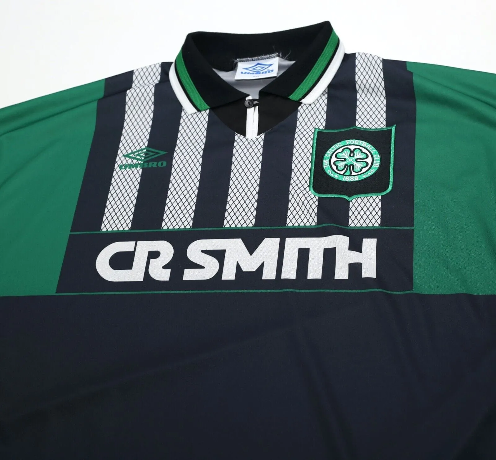 1994/96 CELTIC Vintage Umbro Away Football Shirt Jersey (XXL)