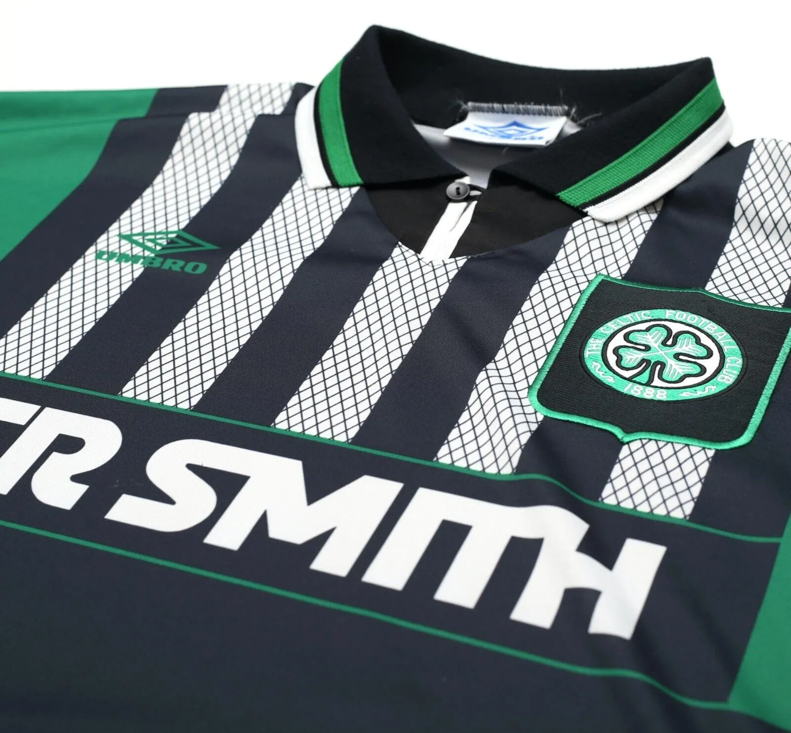 1994/96 CELTIC Vintage Umbro Away Football Shirt Jersey (XXL)