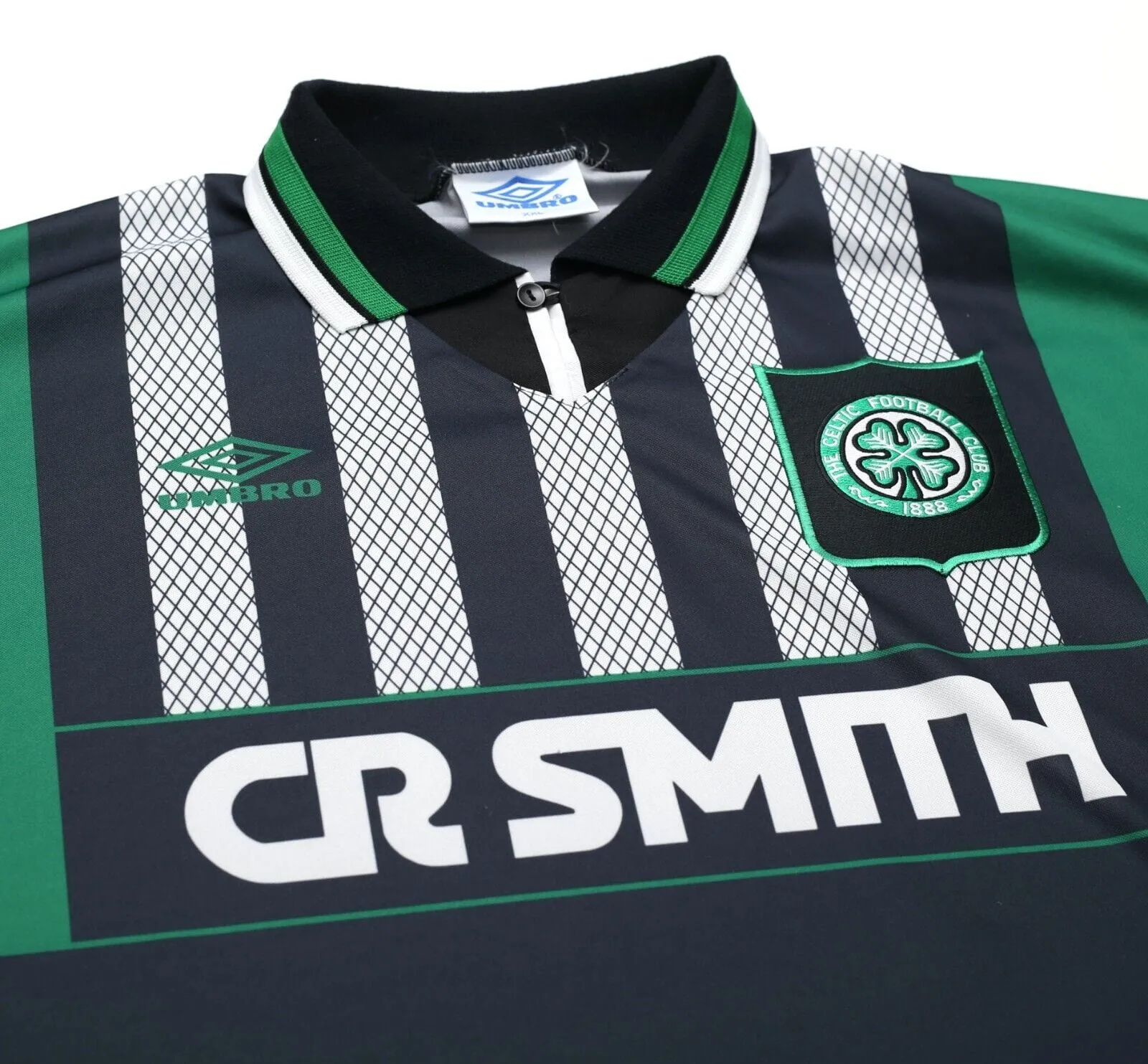 1994/96 CELTIC Vintage Umbro Away Football Shirt Jersey (XXL)