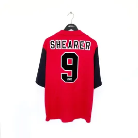 1995/96 SHEARER #9 Blackburn Rovers Vintage Asics Away Football Shirt Jersey (XL)