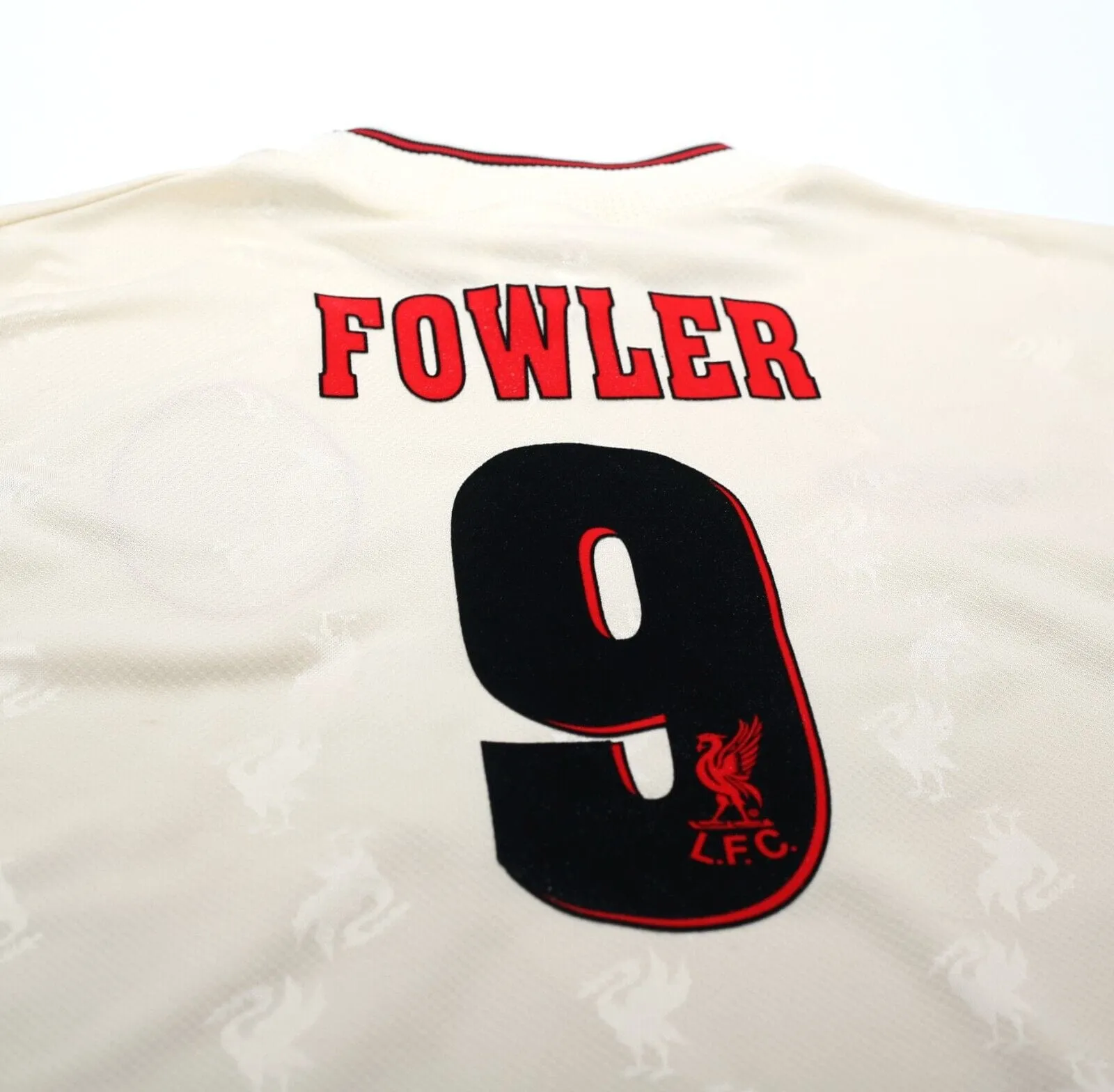 1996/97 FOWLER #9 Liverpool Vintage Reebok Away Football Shirt Jersey (S) 34/36