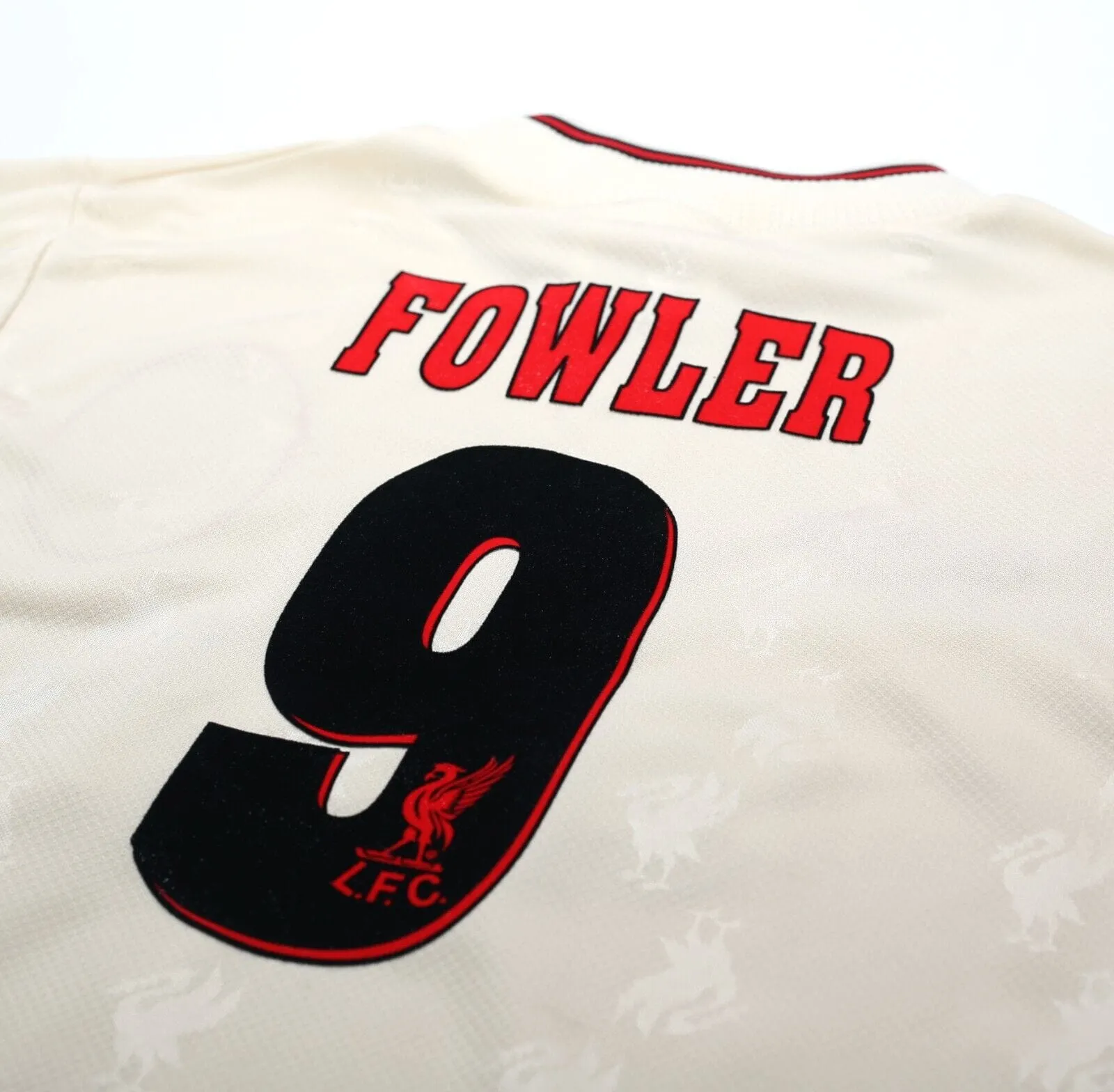 1996/97 FOWLER #9 Liverpool Vintage Reebok Away Football Shirt Jersey (S) 34/36