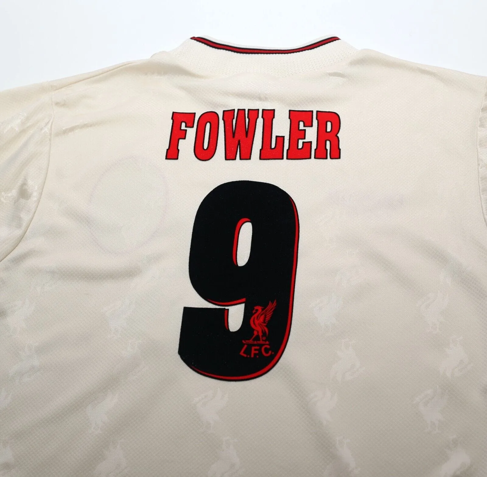 1996/97 FOWLER #9 Liverpool Vintage Reebok Away Football Shirt Jersey (S) 34/36