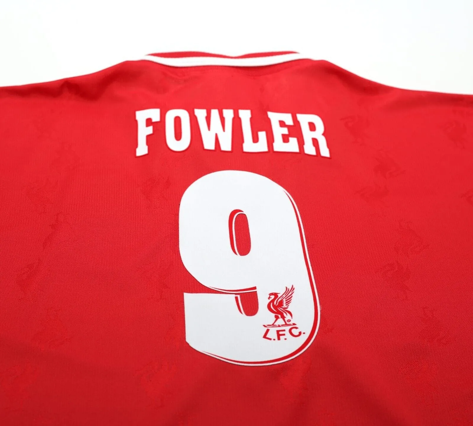 1996/97 FOWLER #9 Liverpool Vintage Reebok Home Football Shirt Jersey (L) 42/44