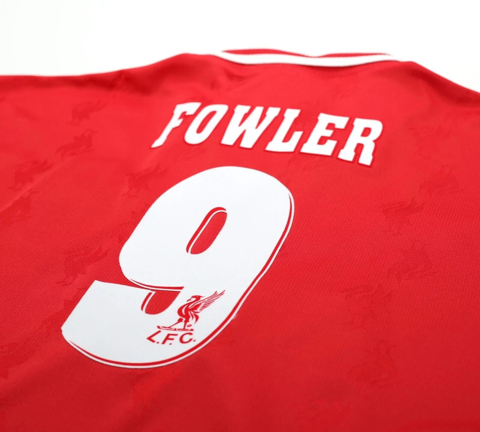 1996/97 FOWLER #9 Liverpool Vintage Reebok Home Football Shirt Jersey (L) 42/44