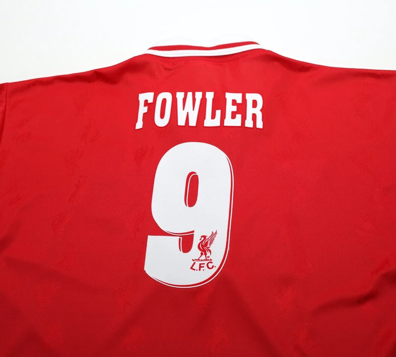 1996/97 FOWLER #9 Liverpool Vintage Reebok Home Football Shirt Jersey (L) 42/44