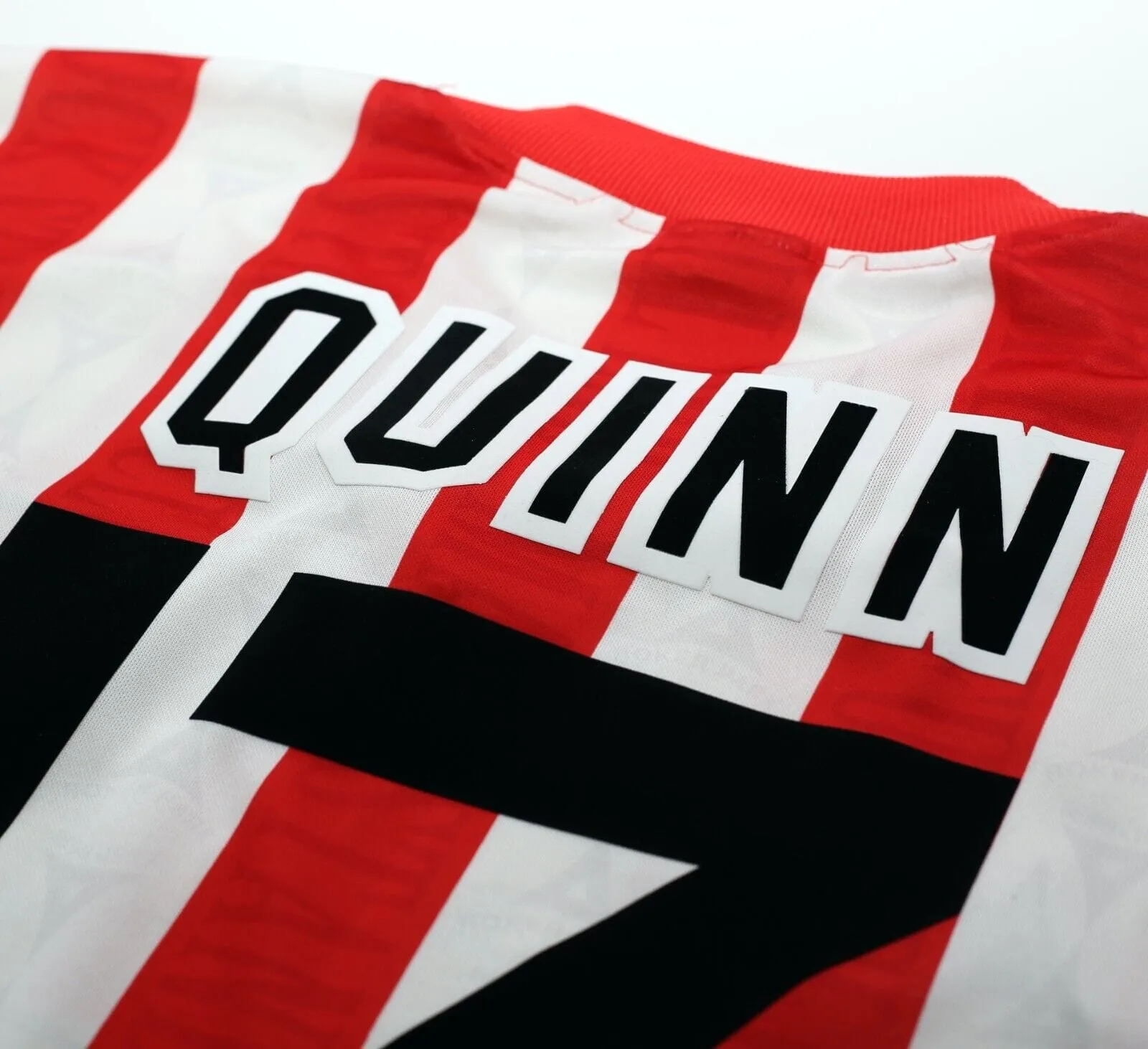 1996/97 QUINN #17 Sunderland Vintage AVEC Home Football Shirt Jersey (XXL)