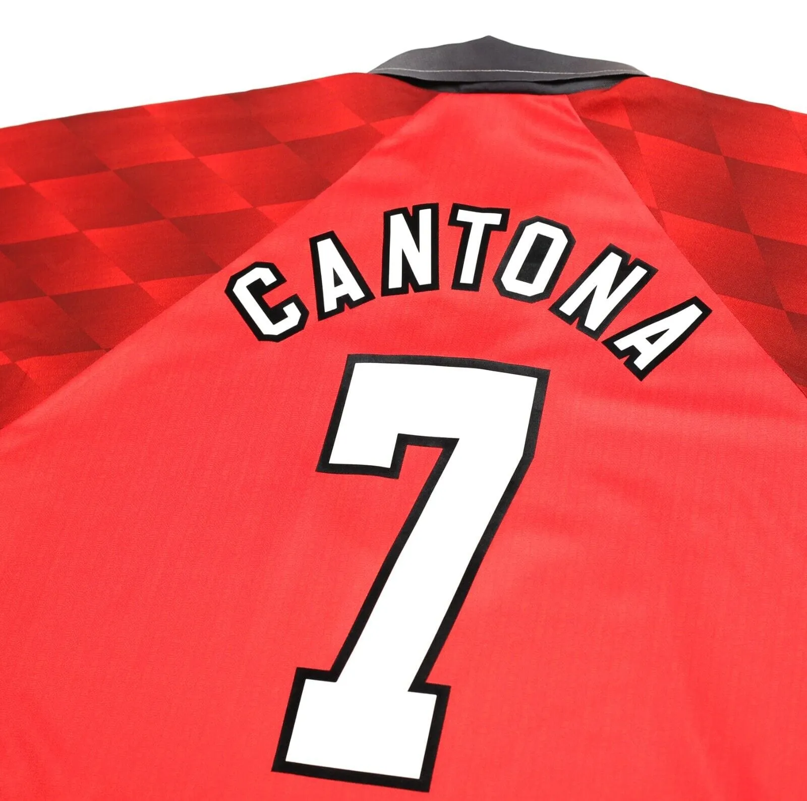 1996/98 CANTONA #7 Manchester United Vintage Umbro Home Football Shirt (L)