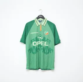 1996/98 IRELAND Vintage Umbro Home Football Shirt Jersey (XL)