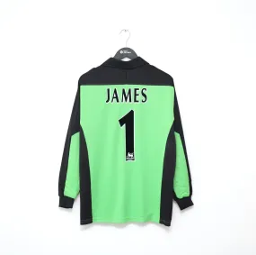 1997/98 JAMES #1 Liverpool Vintage Reebok GK Football Shirt Jersey (M)