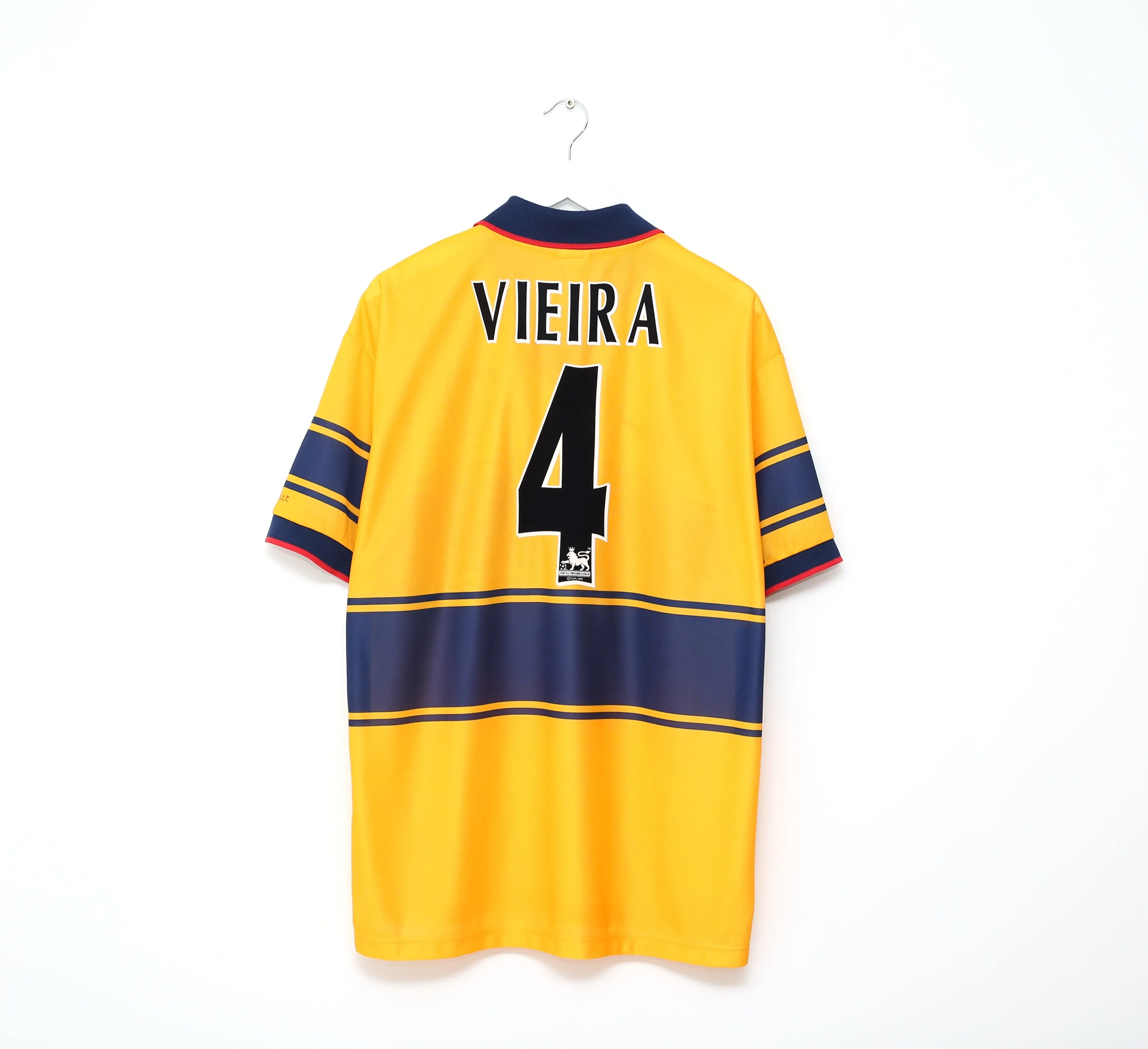 1997/99 VIEIRA #4 Arsenal Nike Away Football Shirt (XL)