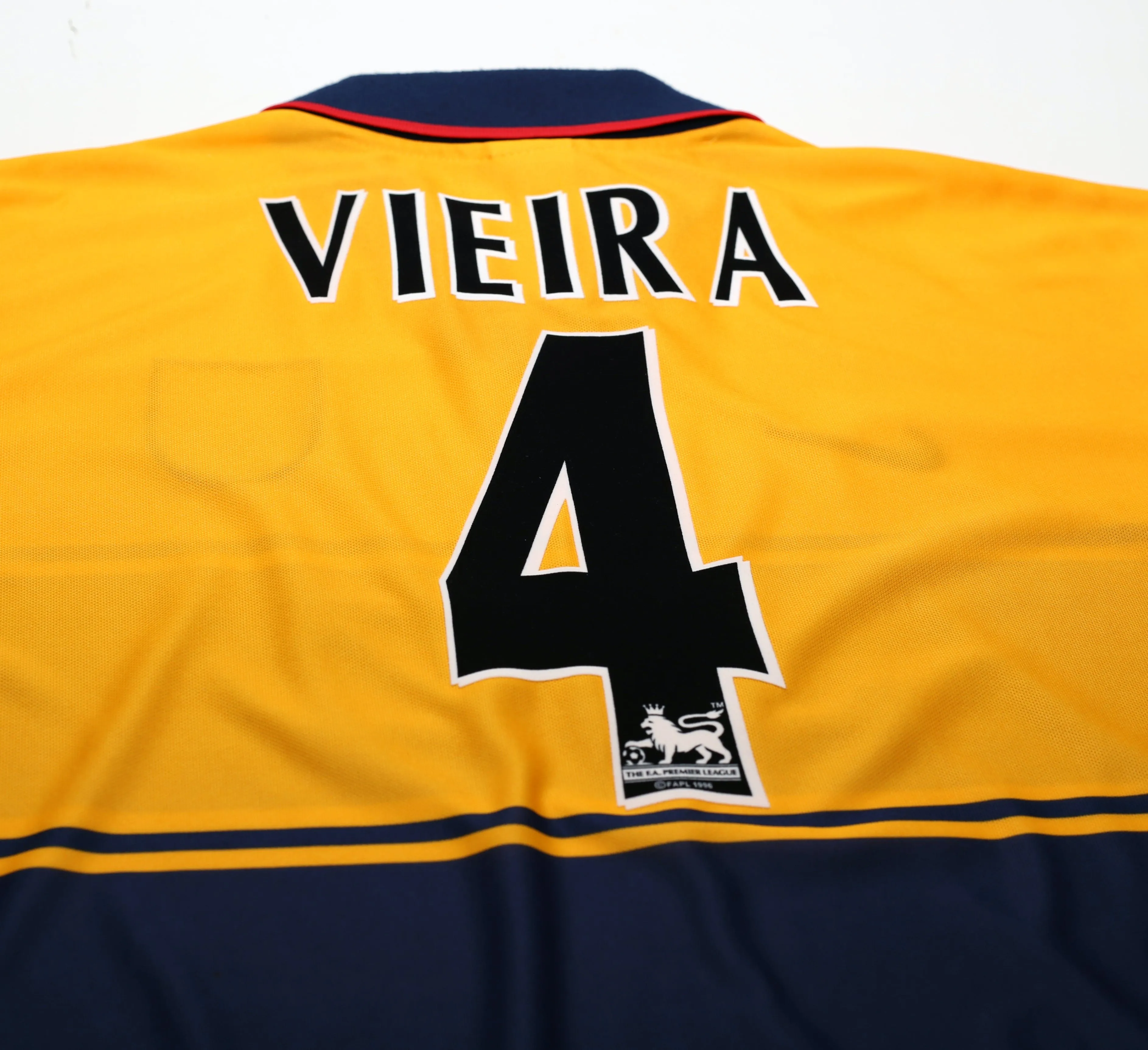 1997/99 VIEIRA #4 Arsenal Nike Away Football Shirt (XL)