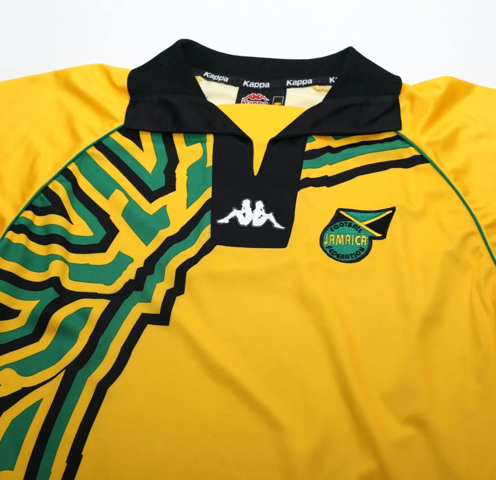 1998/00 JAMAICA Vintage Kappa Home Football Shirt Jersey (M) World Cup 98