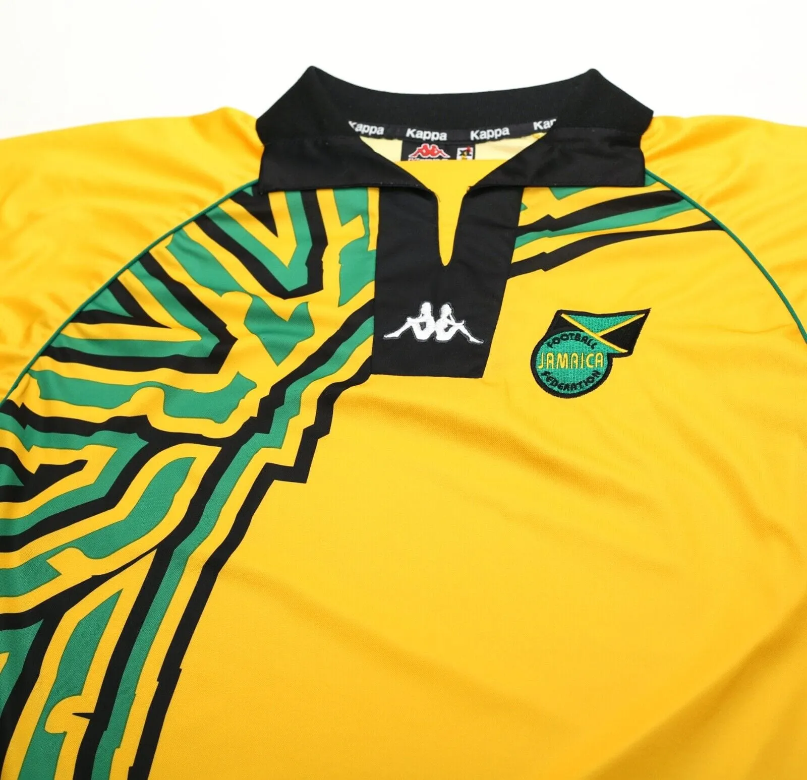 1998/00 JAMAICA Vintage Kappa Home Football Shirt Jersey (XL) World Cup 98