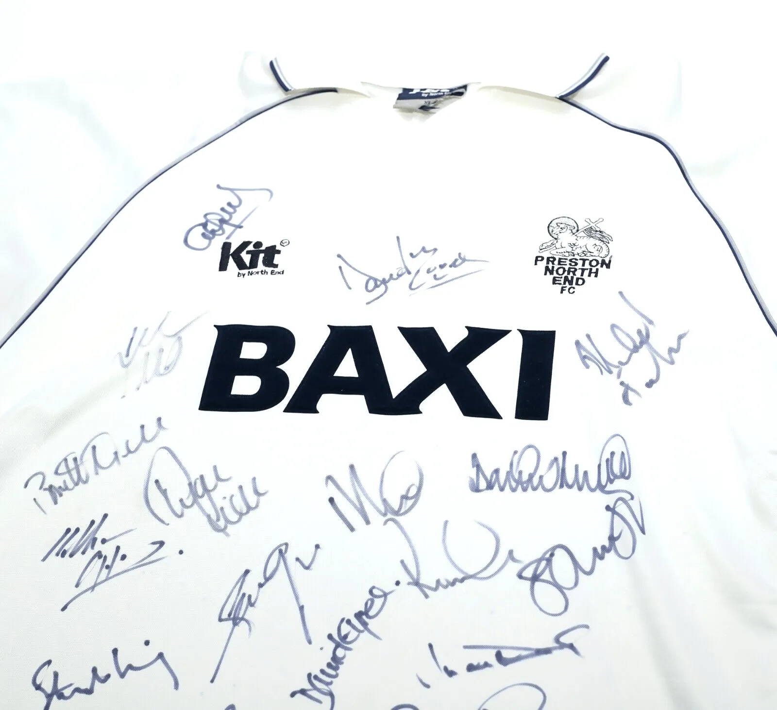 1998/00 PRESTON NORTH END Vintage Kit By North End SIGNED Football Shirt (XL)