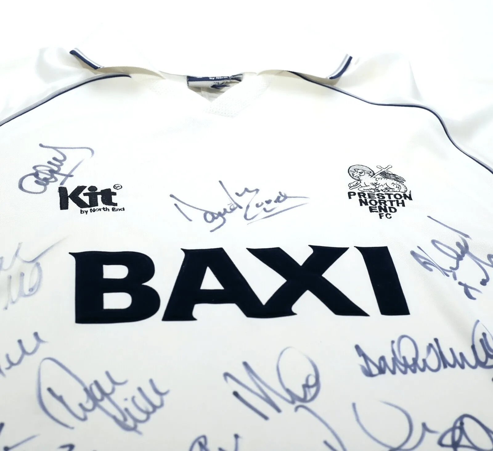 1998/00 PRESTON NORTH END Vintage Kit By North End SIGNED Football Shirt (XL)