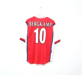 1998/99 BERGKAMP #10 Arsenal Nike European Home Football Shirt (M)